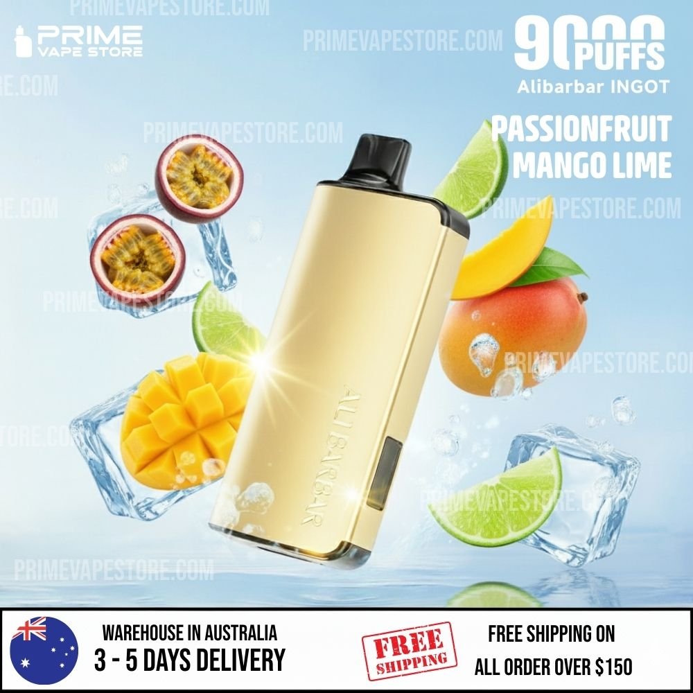 ALIBARBAR INGOT 9000 Puffs Passionfruit Mango Lime