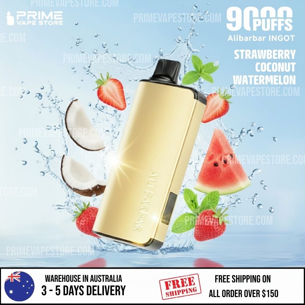 ALIBARBAR INGOT 9000 Puffs Strawberry Coconut Watermelon