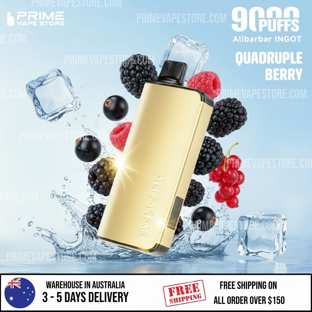 ALIBARBAR Ingot 9000 Puffs Quadruple Berry