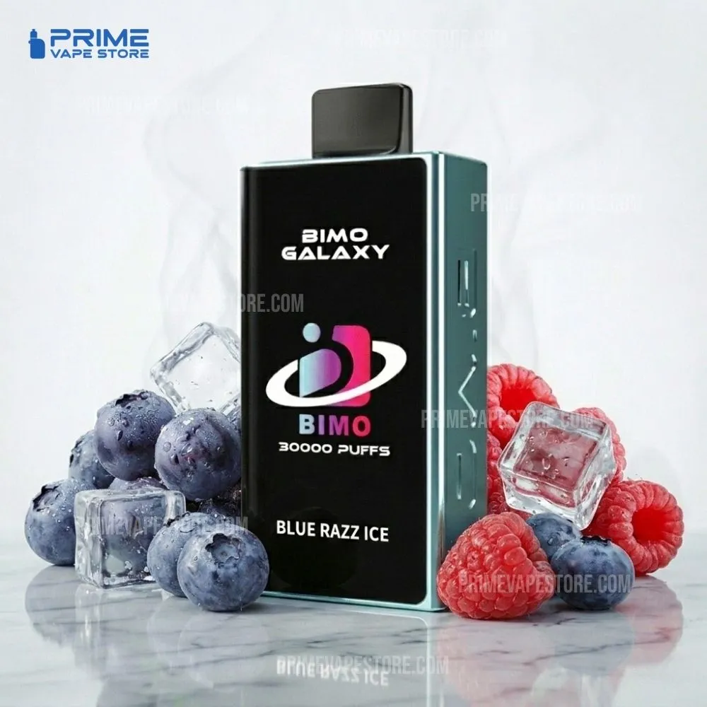 BIMO Galaxy 30000 Puffs Blue Razz Ice