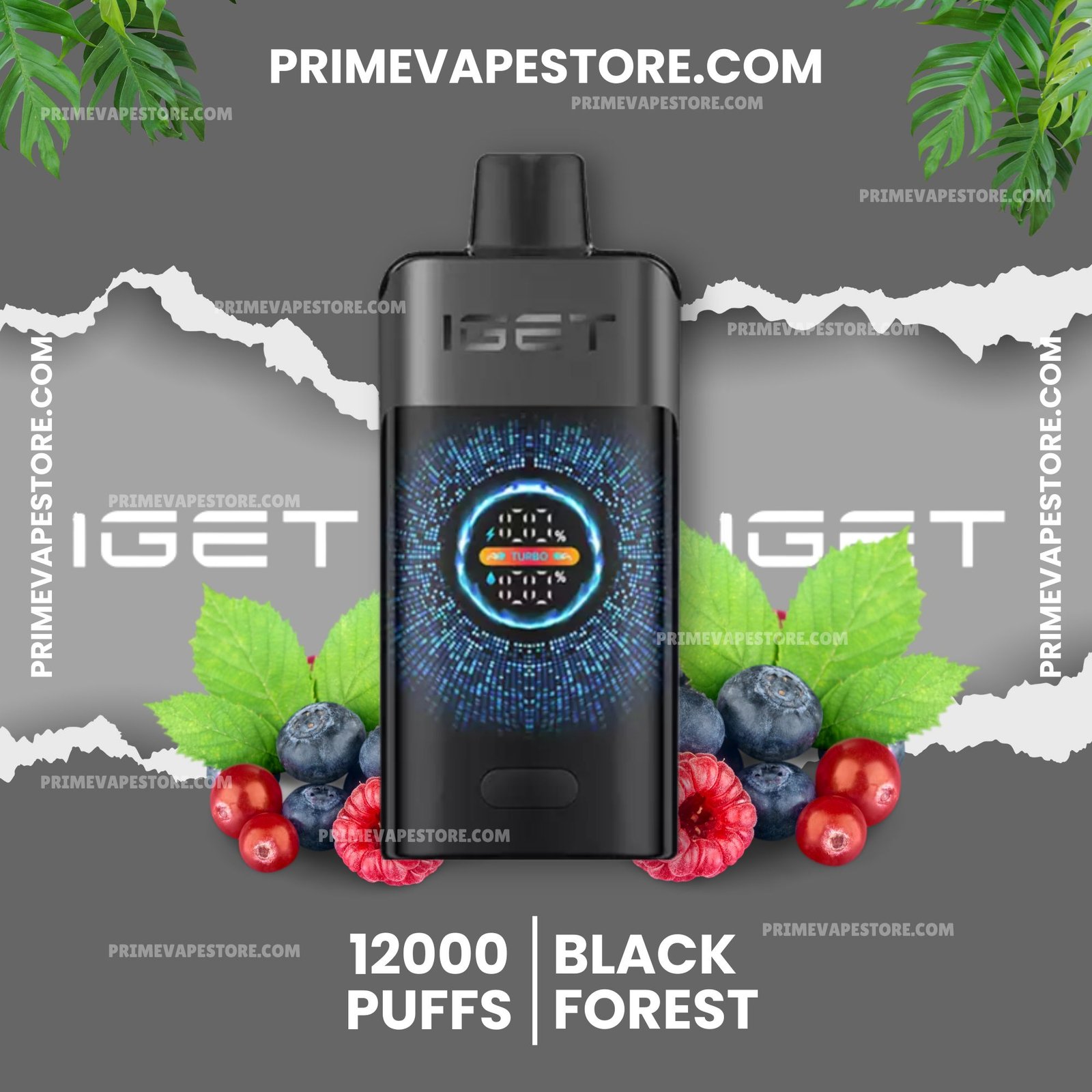 IGET One 12000 Puffs Black Forest