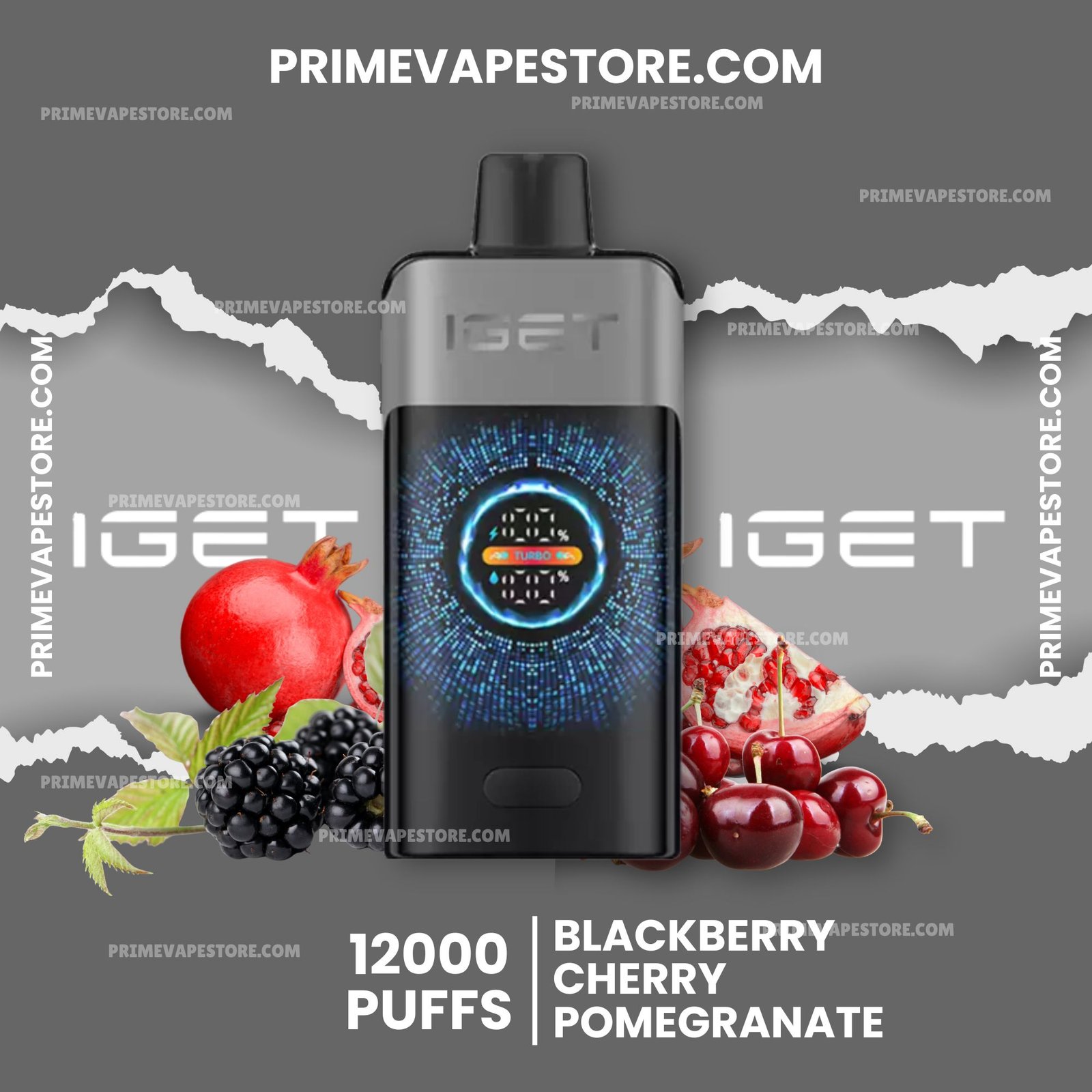 IGET One 12000 Puffs Blackberry Cherry Pomegranate