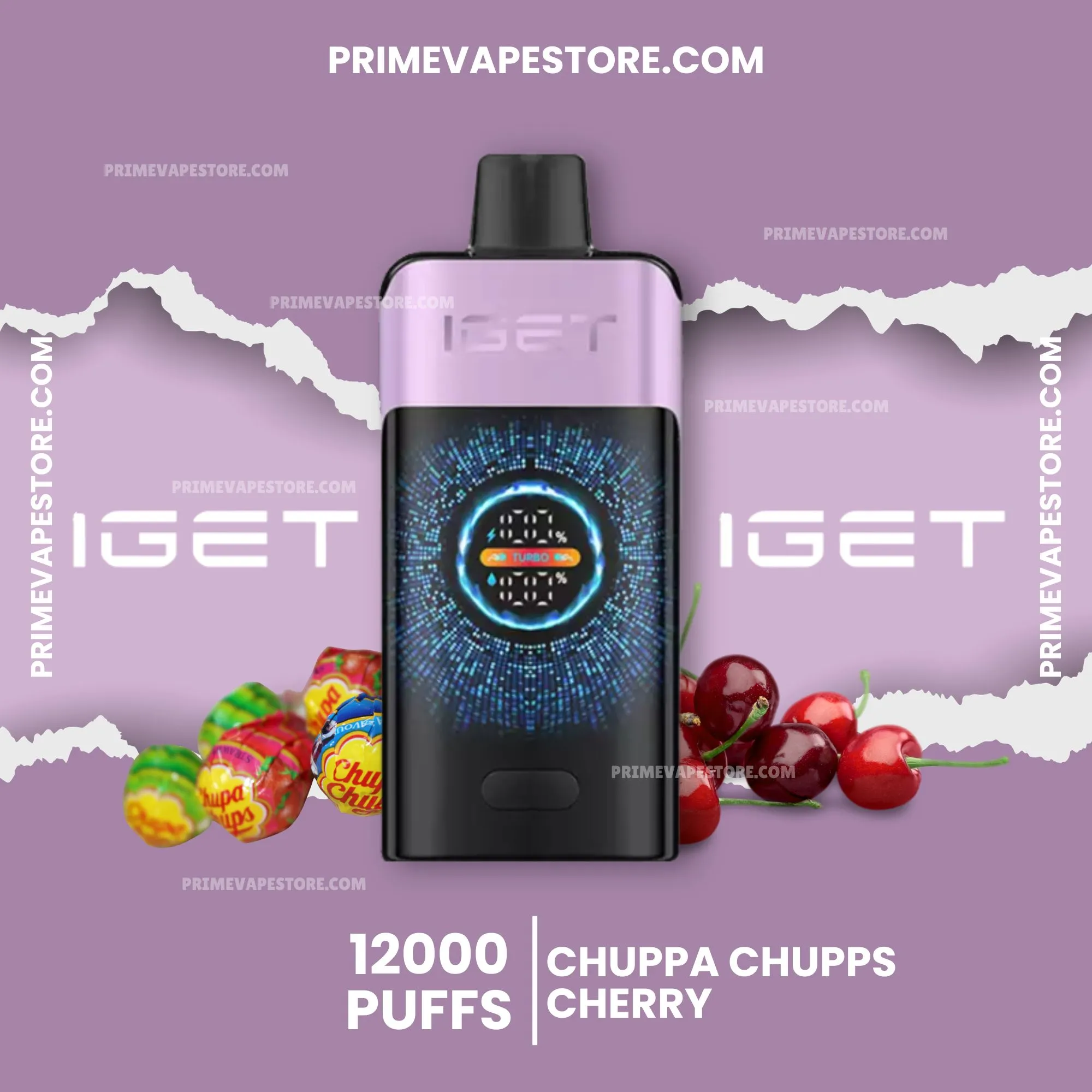 Iget One 12000 Puffs Chuppa Chupps Cherry