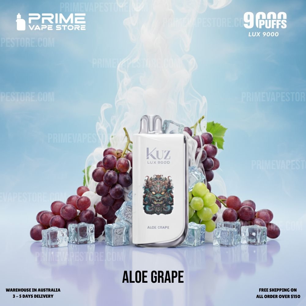 KUZ LUX 9000 Puffs Aloe Grape