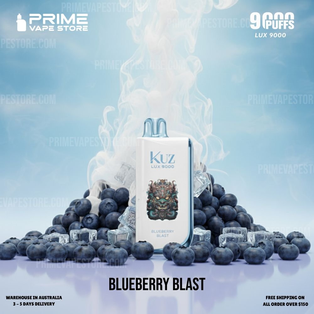 KUZ LUX 9000 Puffs Blueberry Blast