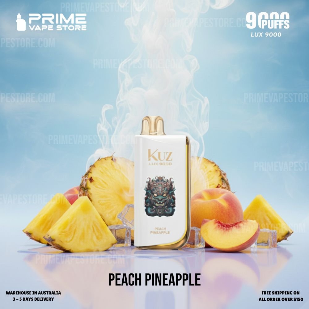 KUZ LUX 9000 Puffs Peach Pineapple